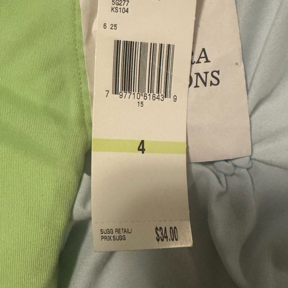 Jones New York Green and Light Blue Women Shorts Cargos